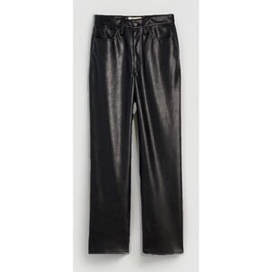 Madewell Faux Leather Black Cropped Pants - NWT sz 29